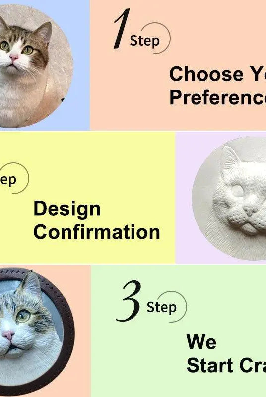 Buddy Copies Custom Pet Portrait Keychain, Bag Tag, two or more pets - BuddyCopies