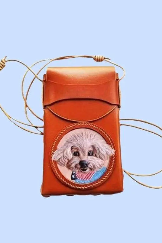 Buddy Copies Hand - craft Custom Phone Case/Phone Bag with Pet Portaits - BuddyCopies