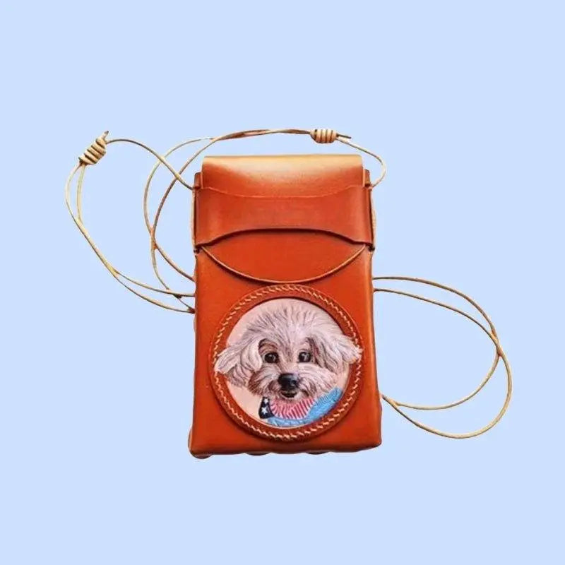 Buddy Copies Hand - craft Custom Phone Case/Phone Bag with Pet Portaits - BuddyCopies