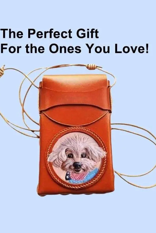 Buddy Copies Hand - craft Custom Phone Case/Phone Bag with Pet Portaits - BuddyCopies