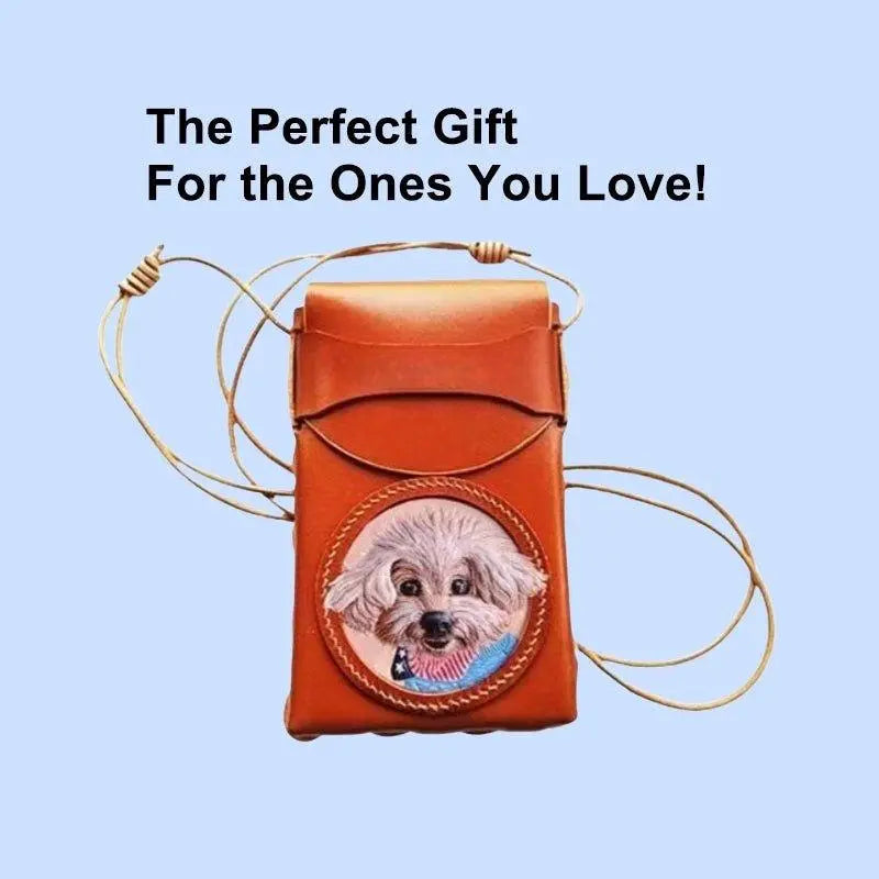 Buddy Copies Hand - craft Custom Phone Case/Phone Bag with Pet Portaits - BuddyCopies