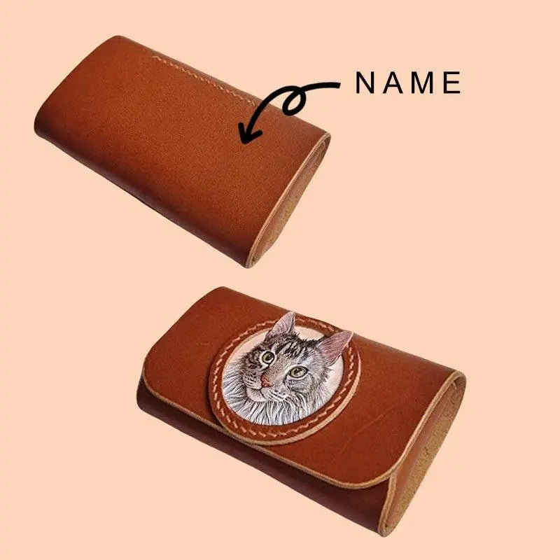 Buddy Copies Hand - craft Custom Wallet and Card Bag with Pet Portaits - BuddyCopies