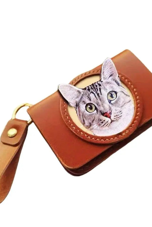 Buddy Copies Hand - craft Custom Wallet and Card Bag with Pet Portaits - BuddyCopies