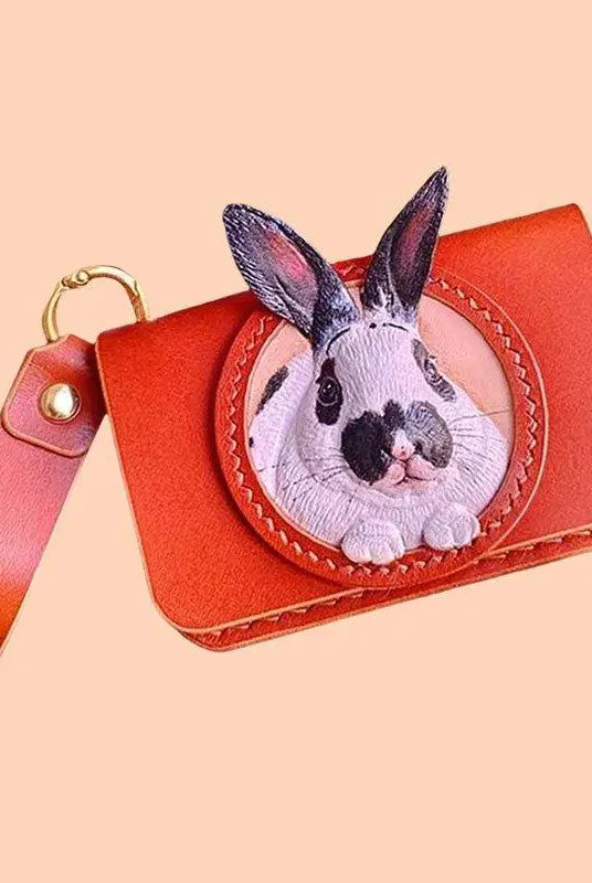 Buddy Copies Hand - craft Custom Wallet and Card Bag with Pet Portaits - BuddyCopies