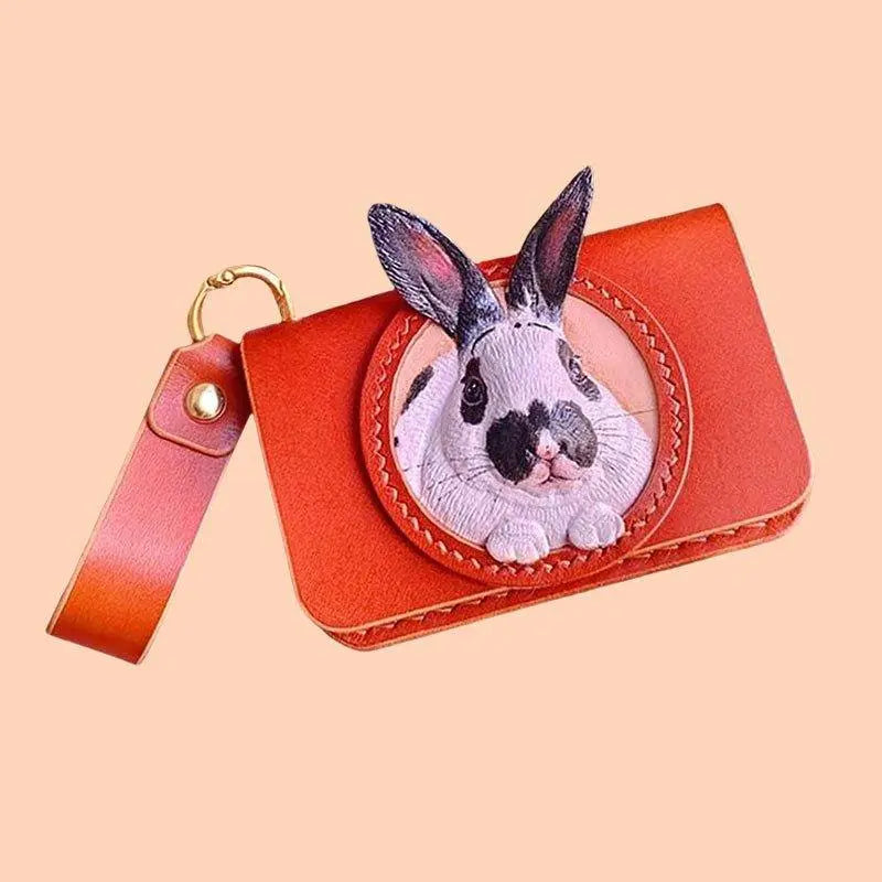 Buddy Copies Hand - craft Custom Wallet and Card Bag with Pet Portaits - BuddyCopies