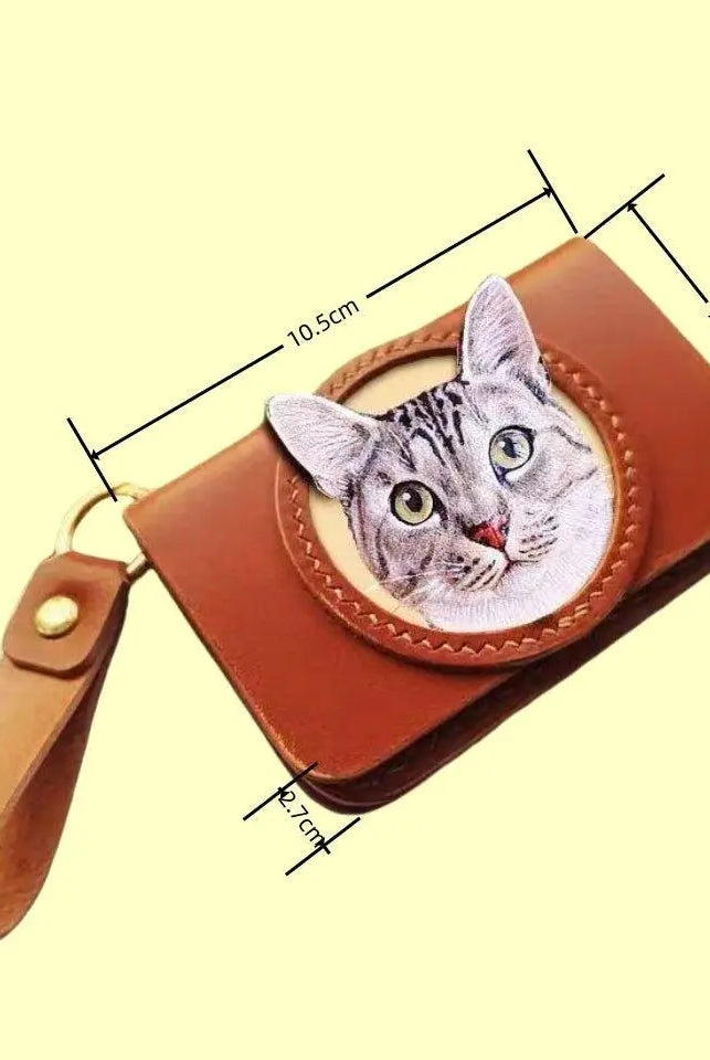 Buddy Copies Hand - craft Custom Wallet and Card Bag with Pet Portaits - BuddyCopies
