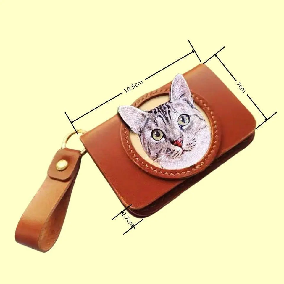 Buddy Copies Hand - craft Custom Wallet and Card Bag with Pet Portaits - BuddyCopies