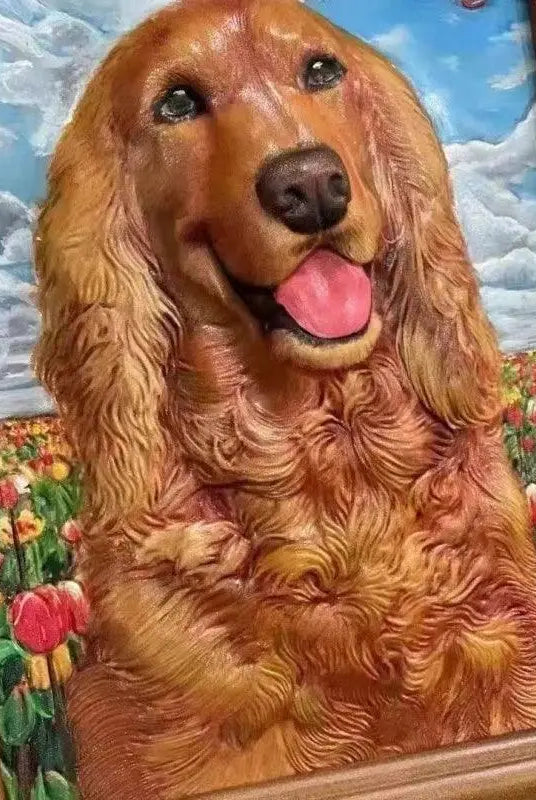 Gallery wall display with framed pet leather artworks