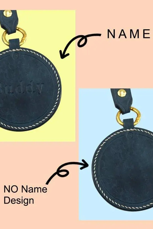 Handmade Leather Pet Portrait Keychain | Custom Engraved Pet Memorial Gift - BuddyCopies