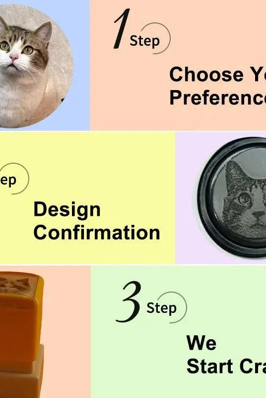 1-2-3 steps to customize a cat stamp with unmatching accuracy