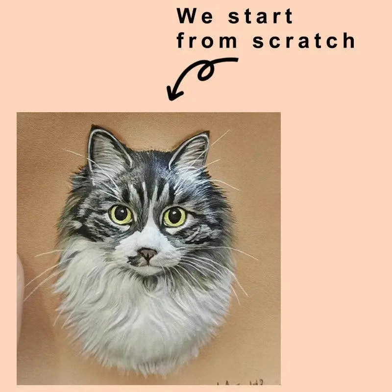 we start from scratch to customize the leather wall art illustrations