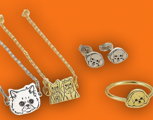 Custom Pet Photo Necklace - Personalized with Your Dog's Portrait