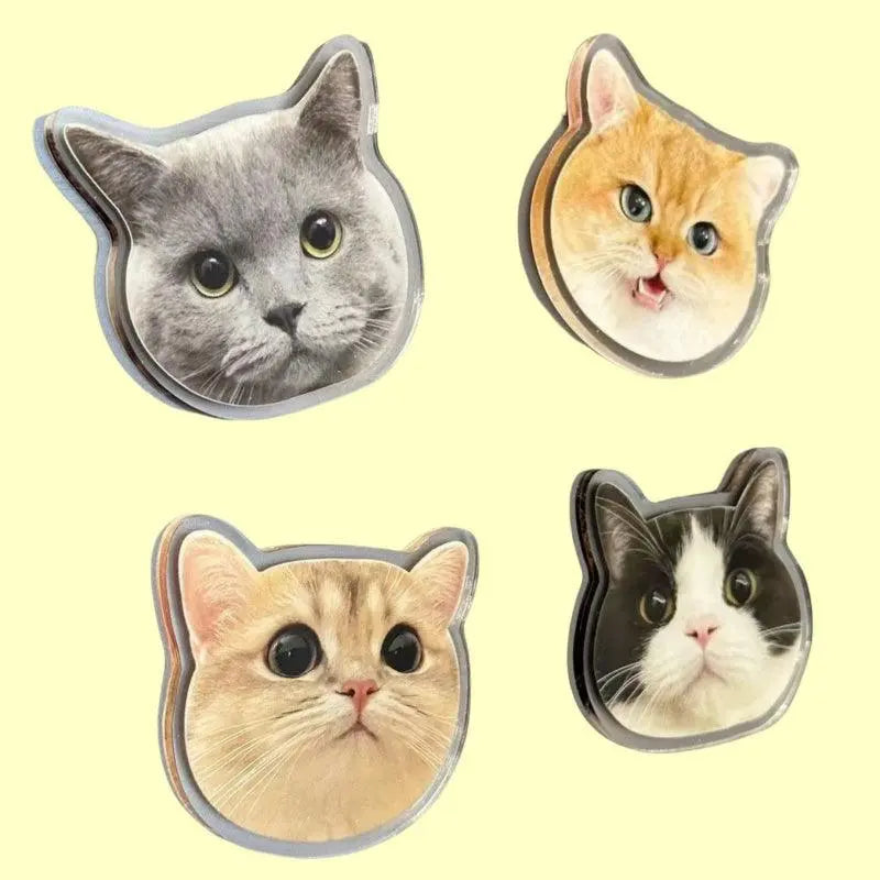 Custom refrige magnets of cat head