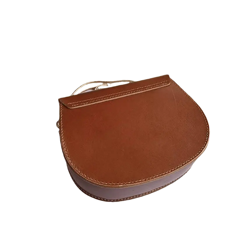 backview of a customized saddle bag