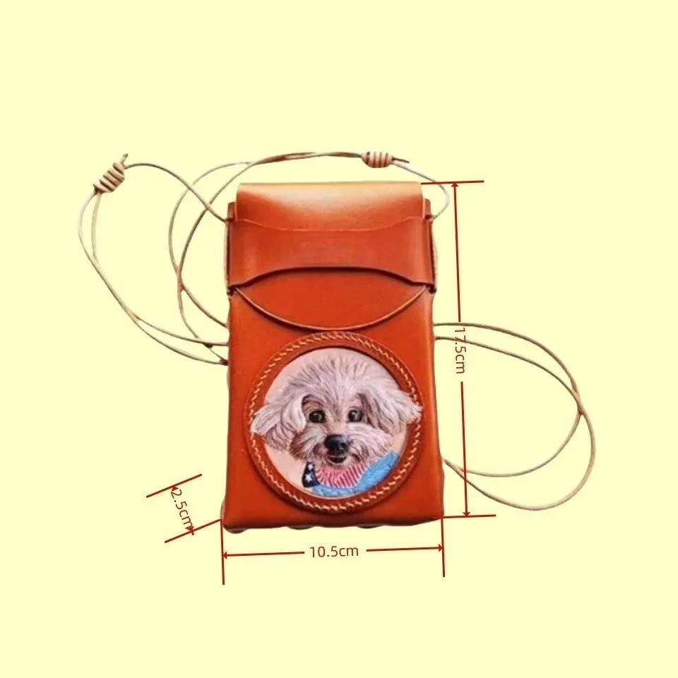 Buddy Copies Hand - craft Custom Phone Case/Phone Bag with Pet Portaits - BuddyCopies