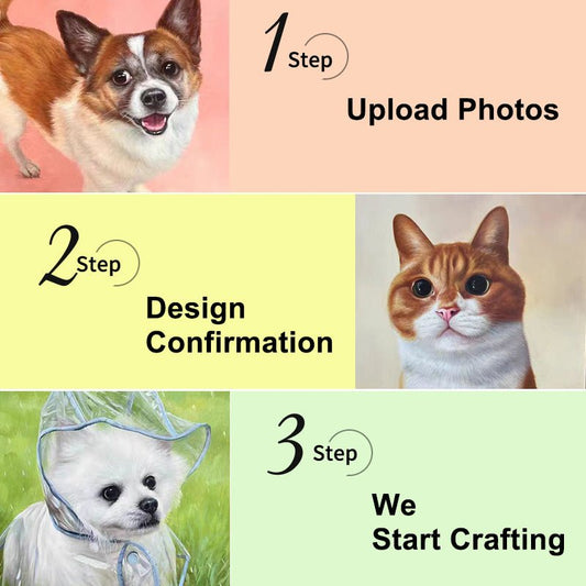 Custom Hand - Painted Pet Portraits: Timeless Oil Art from Your Photo - BuddyCopies