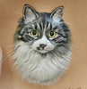 Custom Hand - tooled Pet Portait Leather Wall Panel - BuddyCopies