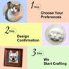 Custom Hand - tooled Pet Portait Leather Wall Panel - BuddyCopies