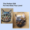 Custom Hand - tooled Pet Portait Leather Wall Panel - BuddyCopies