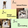 Custom Layered Acrylic Pet Portraits: 3D Hand - Painted Art for Pet Lovers - BuddyCopies
