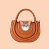 Hand - crafted custom handbag with pet portrait - BuddyCopies