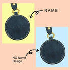 Handmade Leather Pet Portrait Keychain | Custom Engraved Pet Memorial Gift - BuddyCopies