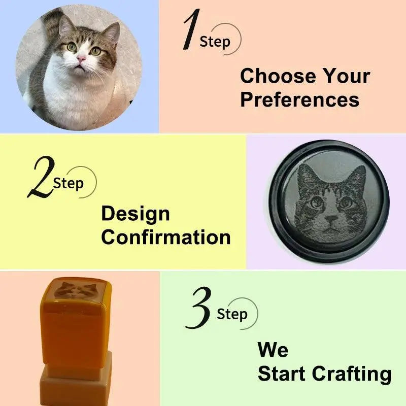 1-2-3 steps to customize a cat stamp with unmatching accuracy